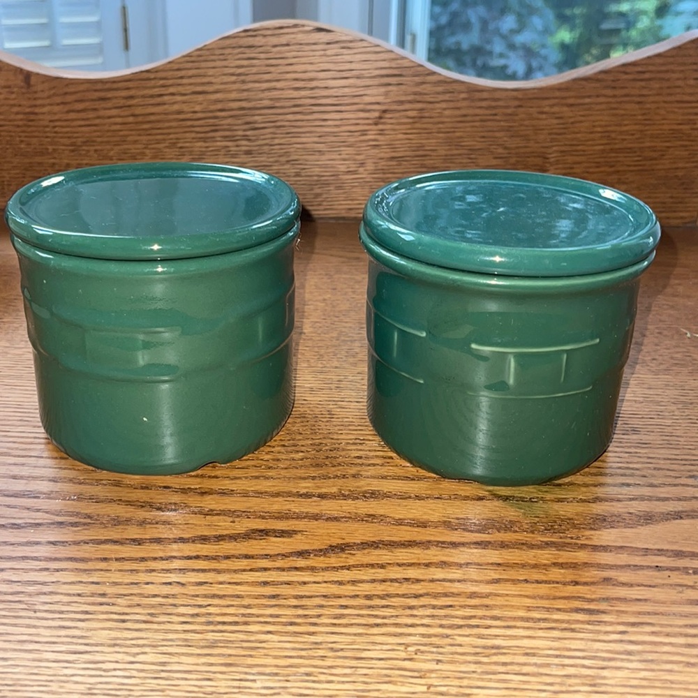 Longaberger One Pint Crock and Candle set